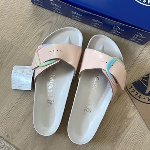 NEW Birkenstock Pink Sandals size 39 - Madrid Big Buckle